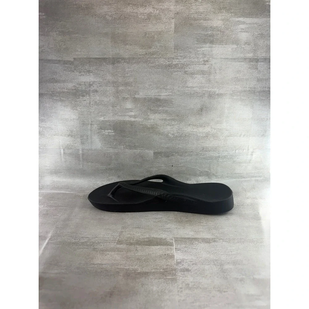 Archies High Arch Support Flip Flops Black Orthotic Recovery Sandals W11 M10